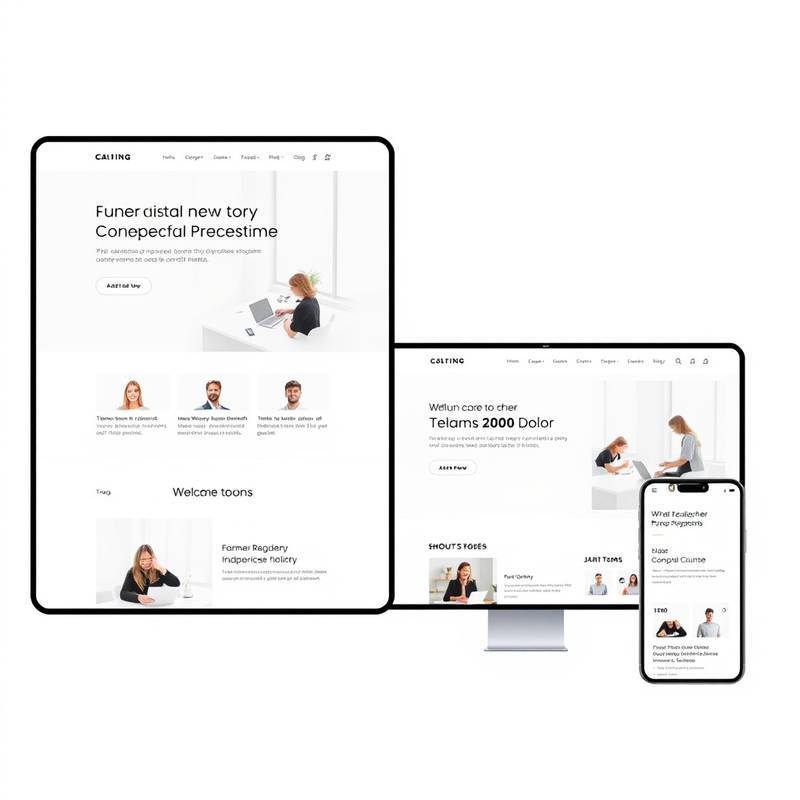 Example of a modern and responsive website design showcasing a clean user interface and effective navigation.