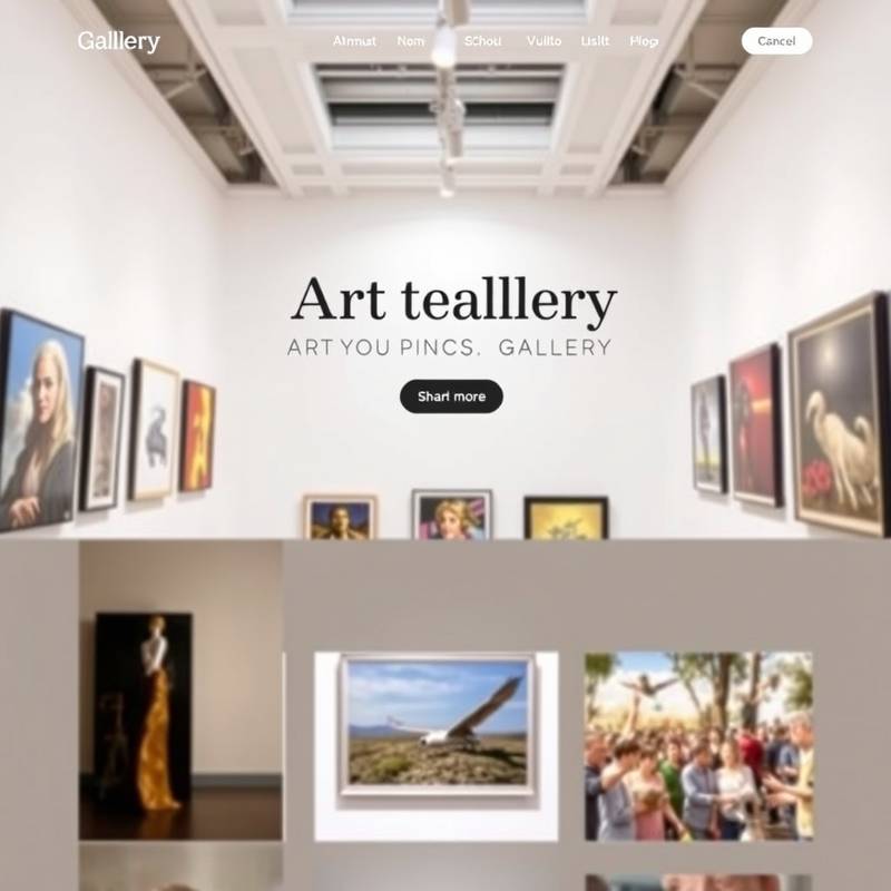 Project Title: Creative Canvas Art Gallery Website – showcasing a visually stunning website designed for an art gallery, highlighting artwork and exhibitions.
