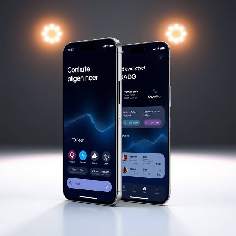 Project Title: Global Connect Mobile App Development – highlighting the user interface and features of a mobile app designed for global communication.