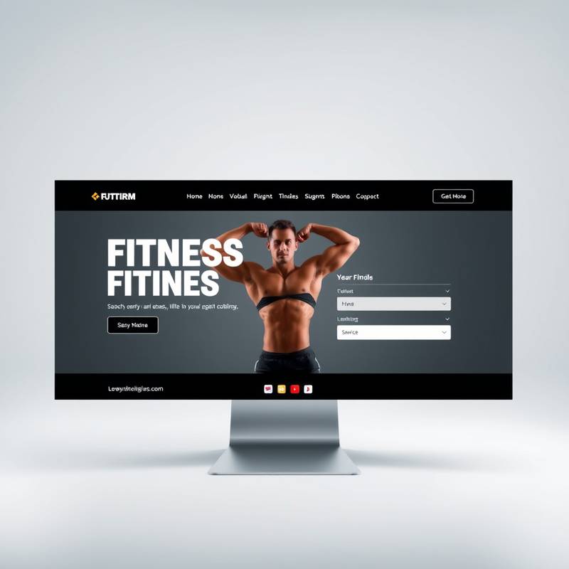 Project Title: Revitalize Fitness Website Redesign – showcasing a modern and user-friendly fitness website interface.